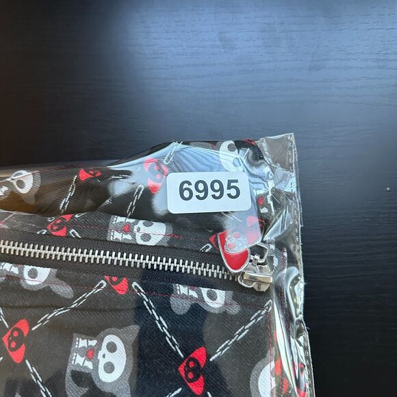 Skelanimals Hot Topic Skirt 1X Plus Gothic Pleated Grommet Denim Punk Kawaii - Picture 12 of 12